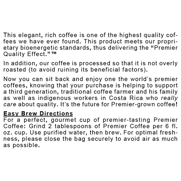 Coffee - Premier Organic